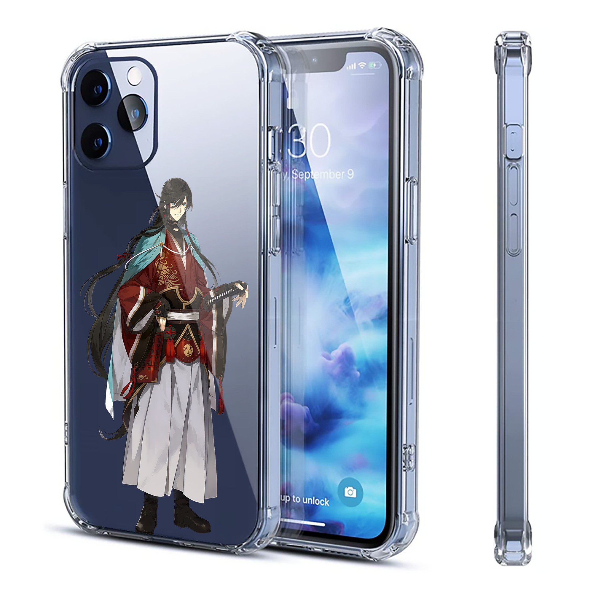（画像用） 刀剣乱舞 Touken Ranbu 【iPhone 12シリーズ対応】透明スマホケース（クリアソフトケース）